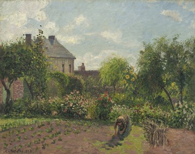 Der Garten des Künstlers in Eragny, 1898 von Camille Jacob Pissarro